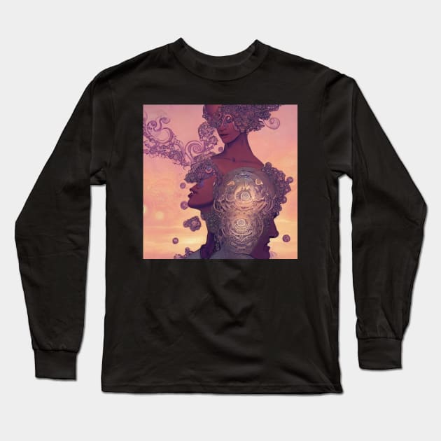 sculpture Long Sleeve T-Shirt by Ninjuhdelic